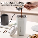 Maxcook Coffee Cup Stainless Steel Water Cup With Llid Insulated Tumbler Cup 510ml MCB8749 510 ml image 1
