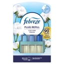 Febreze 3Volution Air Freshener Plug In, Refill, Cotton Fresh, 3 per Pack image 0