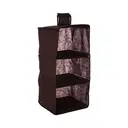Essentials by Premier 3 Sections Brown Hanging Garment Organiser image 3
