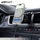ACEFAST D18 17.5W Fast Wireless Charger Car Mount Holder - Black image 6