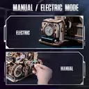 Robotime ROKR Puzzle 3D en bois Station spatiale - 31,2 x 25,1 x 23 cm, 1 pièce, décoration à la maison, décoration d’étagère,Cadeaux artisanaux pour adultes et adolescents,Jouets éducatifs image 2