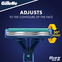 Gillette BlueII Plus Slalom Men's Disposable Razors x8 image 2