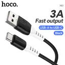 HOCO X82 USB-A to USB-C 3A Charging Cable - 1M - Black image 1