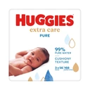 Huggies Pure Extra Care Baby Wipes 3 x 56 Packs image 0