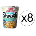 NISSIN Nouilles instantanées - Sauce soja et crevettes - 8 Bols x 63 g - 1 Carton image 0