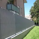 TENAX Soleado Glam Filet tissé brise-vue gris pour terrasses, balcons et jardins - 2,00 x 10 m image 2