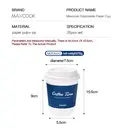 Maxcook 25pcs 280ml Disposable Coffee Cups with Lids for Hot & Cold Beverage,Leak-proof image 3