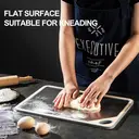 Maxcook 304 Stainless Steel Antibacterial Wheat Straw Double Sided Chopping Board Cutting Board - 25 x 36 cm image 6