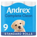 Andrex Complete Clean Toilet Tissue, 2-Ply, 9 Rolls image 1