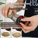 Maxcook Grinder 304 Stainless Steel Pepper Manual Grinding Bottle Black Pepper Powder Sichuan Peppercorn Condiment Bottle Small Size MCPJ026 Small image 5