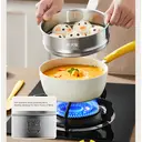 COOKER KING Ensemble de cuisson vapeur 5 pièces avec poêle, spatule et cuillère image 1
