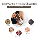 Maxcook Grinder 304 Stainless Steel Pepper Manual Grinding Bottle Black Pepper Powder Sichuan Peppercorn Condiment Bottle Small Size MCPJ026 Small image 4