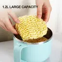 Maxcook 304 Stanless Steel Ramen Bowl - with lid & could hole mobile phones - 1.2 L - Grey image 6