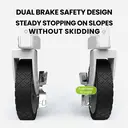 ochama Collapsible Compact Camping Wagon 127L Black, 200kg Load Capacity, 250L Stackable Capacity, Dual Brake 360° Swivel Wheels, Space-Saving Storage, Heavy-Duty Spray-Painted Steel Tubes, Perfect for Camping, Picnics, Vending, Shopping, Grocery Runs & Moving image 5