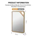 Maxcook 304 Stainless Steel Antibacterial Wheat Straw Double Sided Chopping Board Cutting Board - 25 x 36 cm image 3