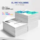 INKCLOUD 953XL Cartouches d'encre compatibles pour HP 953 avec système de puce avancé pour Officejet Pro 7720、7730、7740、8210、8218、8710、8715、8718、8720、8725、8728、8730、8740 - Noir, magenta, cyan et jaune image 1