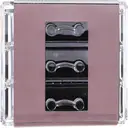 Boîte de Rangement pour Bijoux à 3 Tiroirs - Petite - 15,3 x 12,1 x 10,7 cm image 2