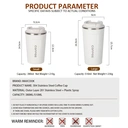 Maxcook Coffee Cup Stainless Steel Water Cup With Llid Insulated Tumbler Cup 510ml MCB8749 510 ml image 8