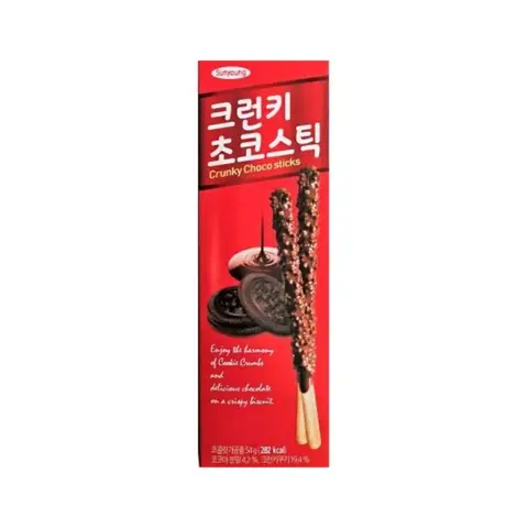 Sunyoung Crunky Große Schokosticks 54g