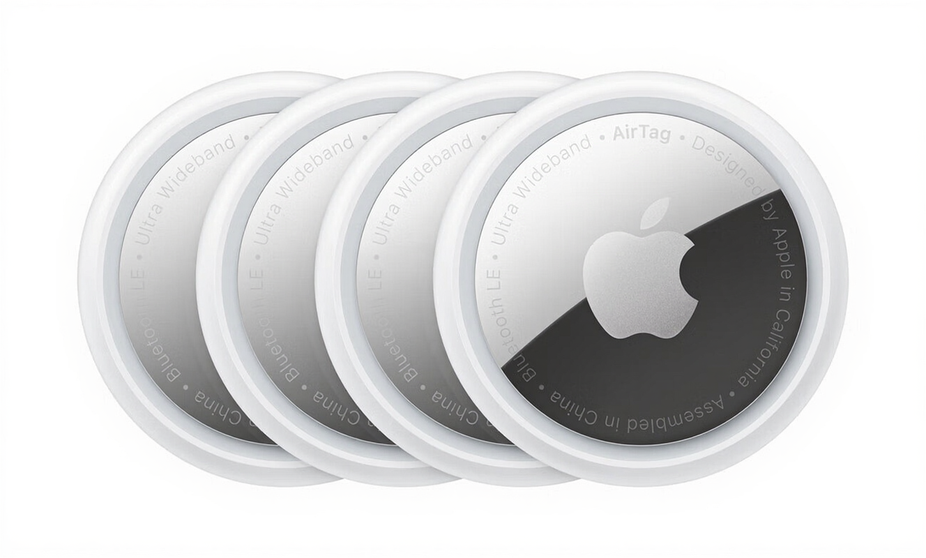Apple AirTags Anti-Verloren Apparaat Tracker Locator Lokalisatiegesp Aantal: 4 Pak
