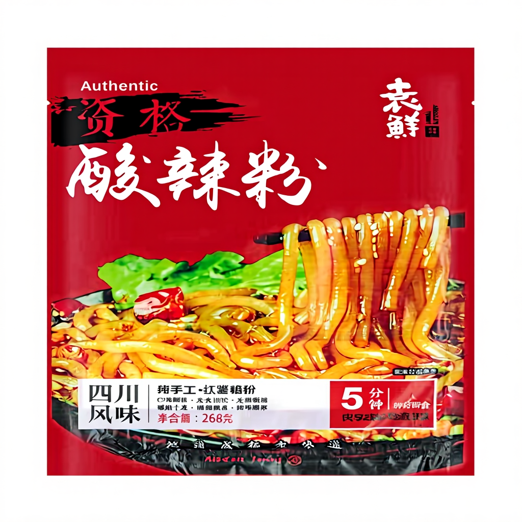 Yuan Fresh Zuur-Hete Noedels 268g