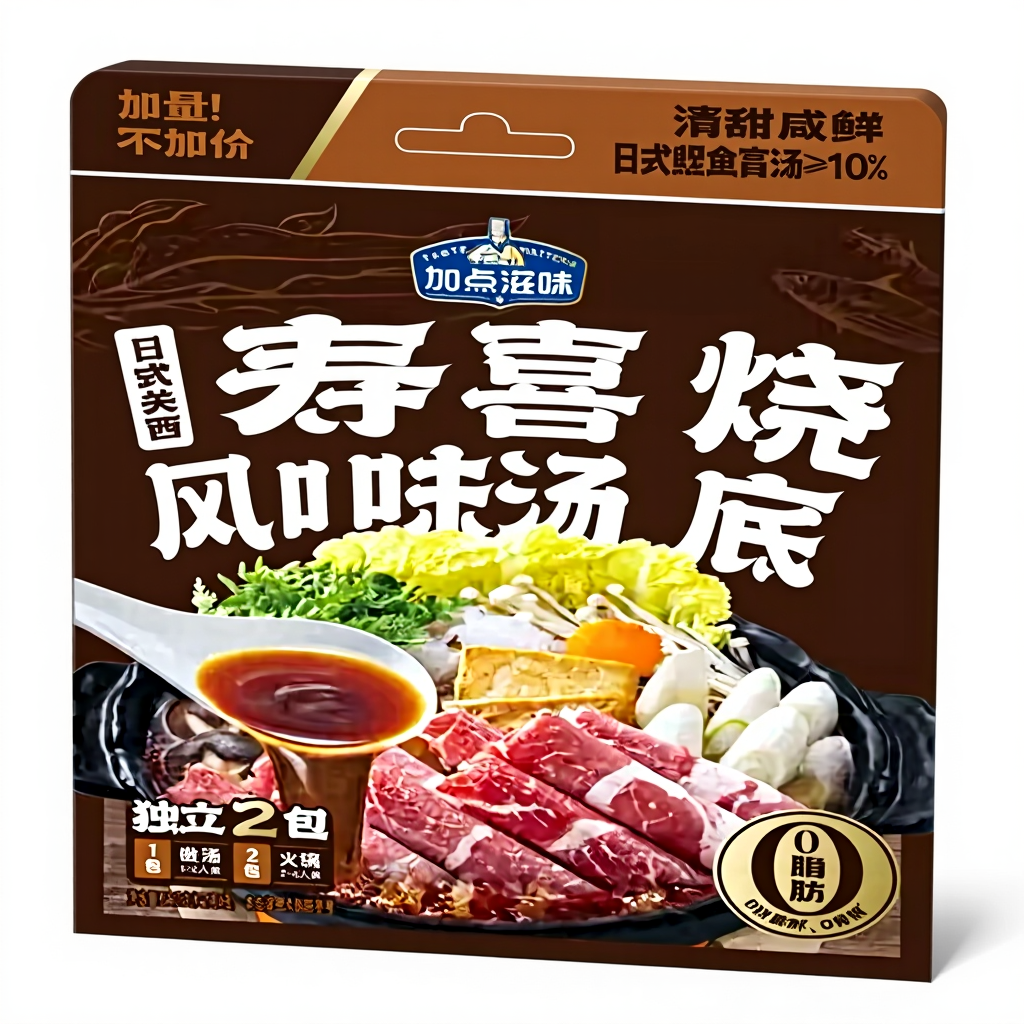 Jiadianziwei Japanse Kansai Sukiyaki Smaak Soepbasis 150g