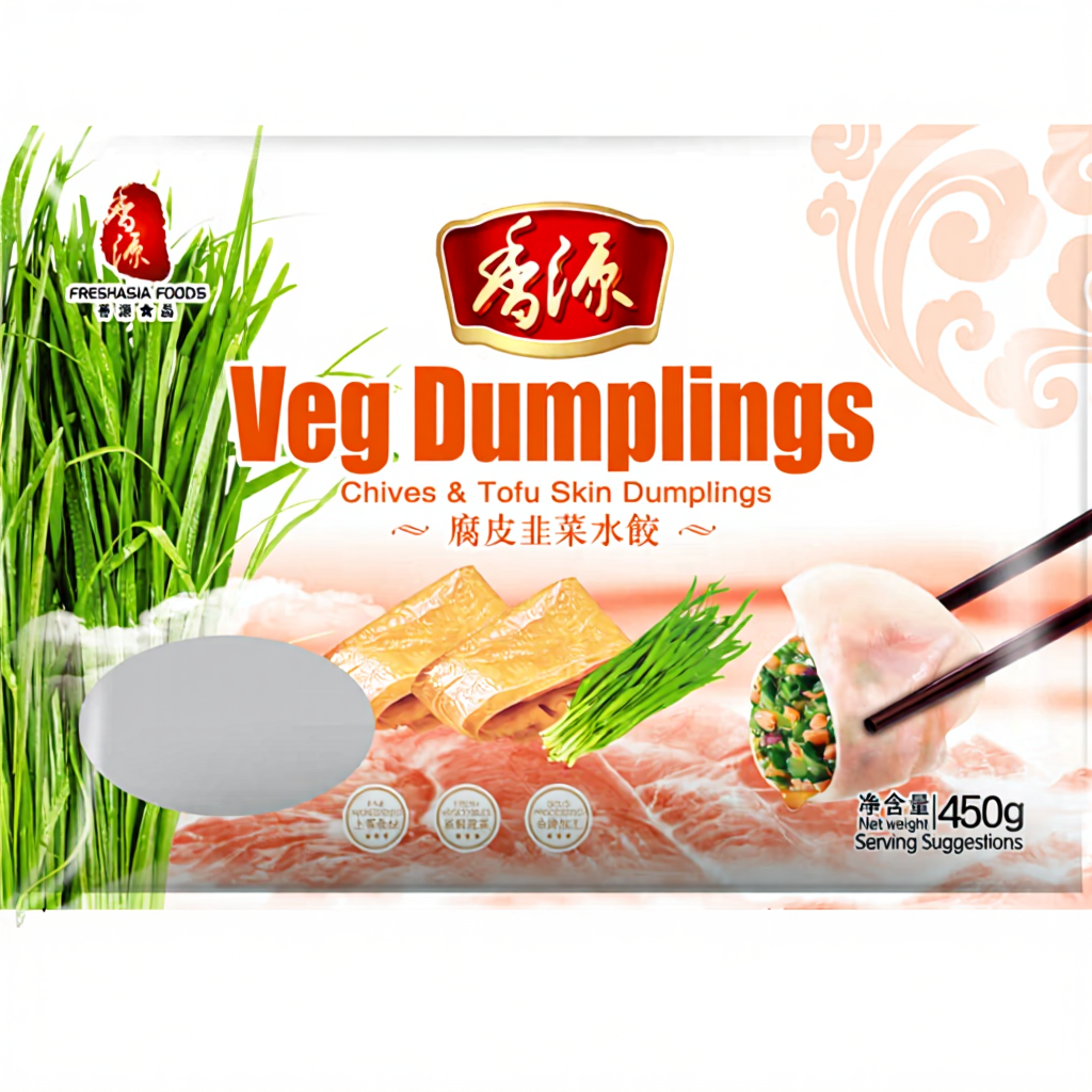Freshasia Gedroog Tofu en Prei Dim Sum 450g