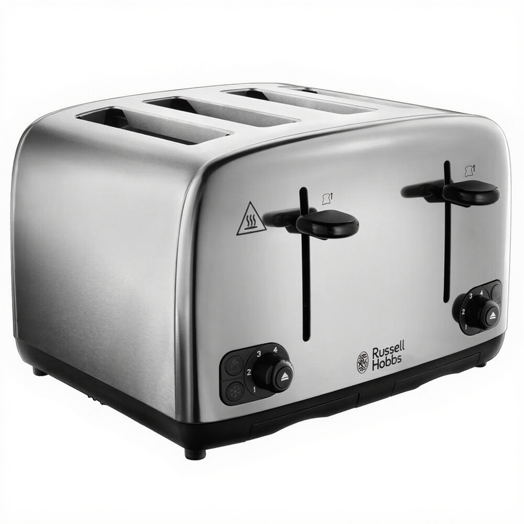 Russell Hobbs Classics 4 slice - Brushed/Polished, Stylish - 24090