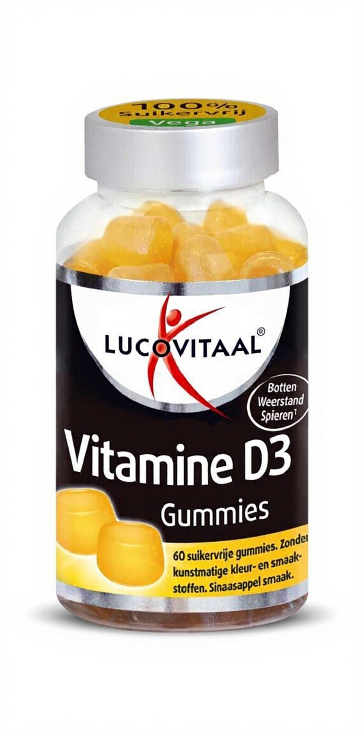 Lucovitaal Vitaminen D3 Gummies Vegan 60st