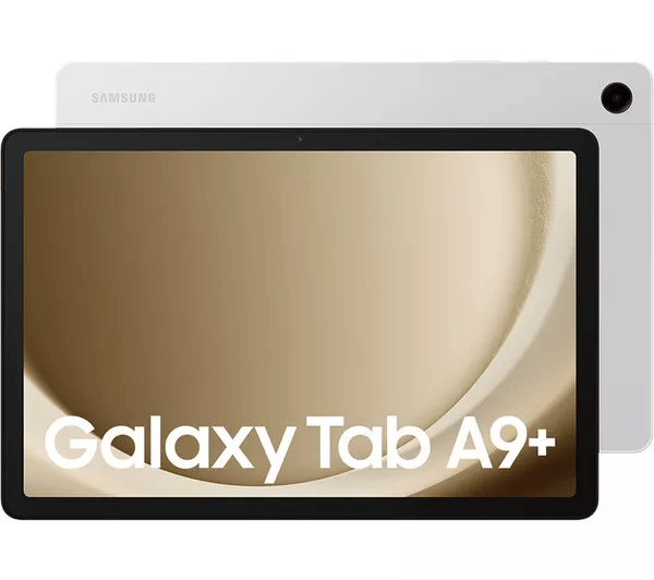 Samsung Galaxy Tab A9+ Android Tablet, 64GB Storage, Large Display, 3D Sound, Graphite, Silver