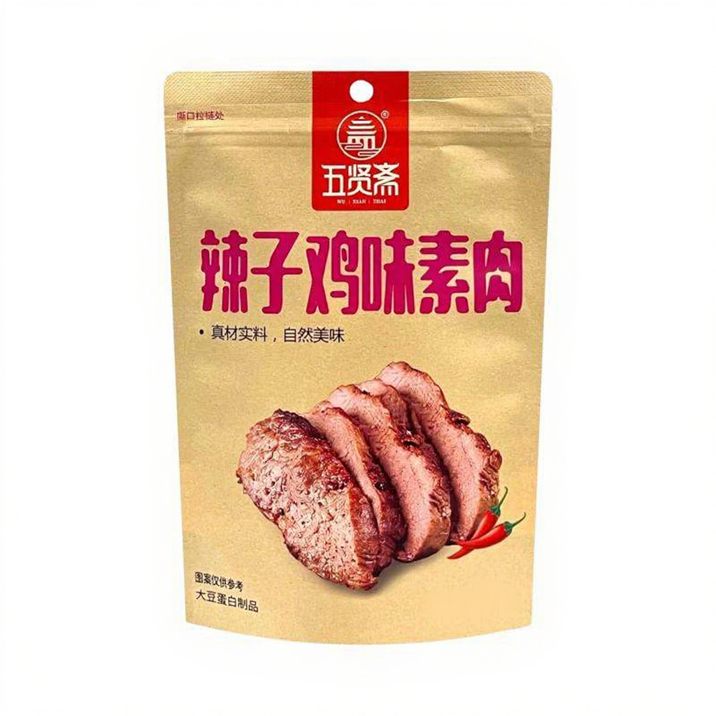 Wuxianzhai Vegetarisch vlees (pittige kipsmaak) 108G