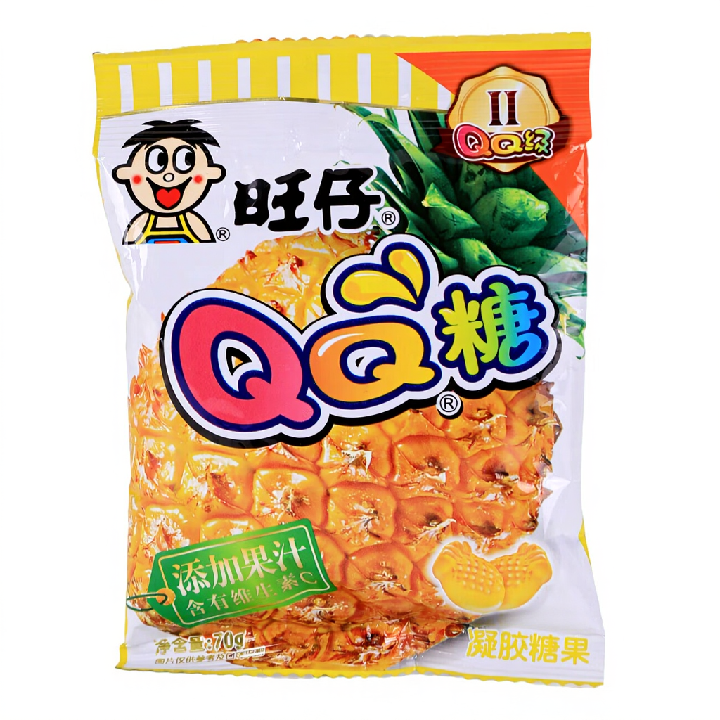WANT WANT QQ Gummy Pineapple Flavour 70g
