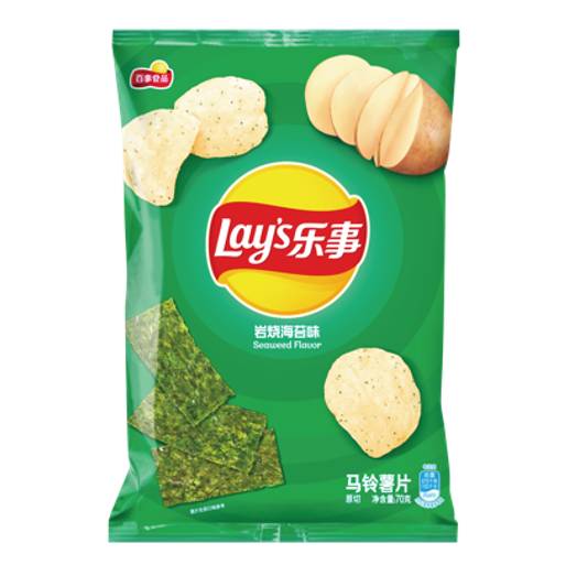 Lays Potato Chips Roasted Seaweed flavour70g
