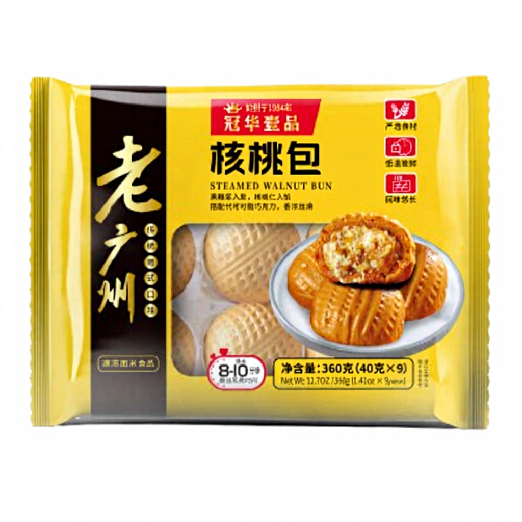 Guanhua yipin Walnoot Kleefrijst Bun 360g Walnotenbroodjes Met Kleefrijstvulling