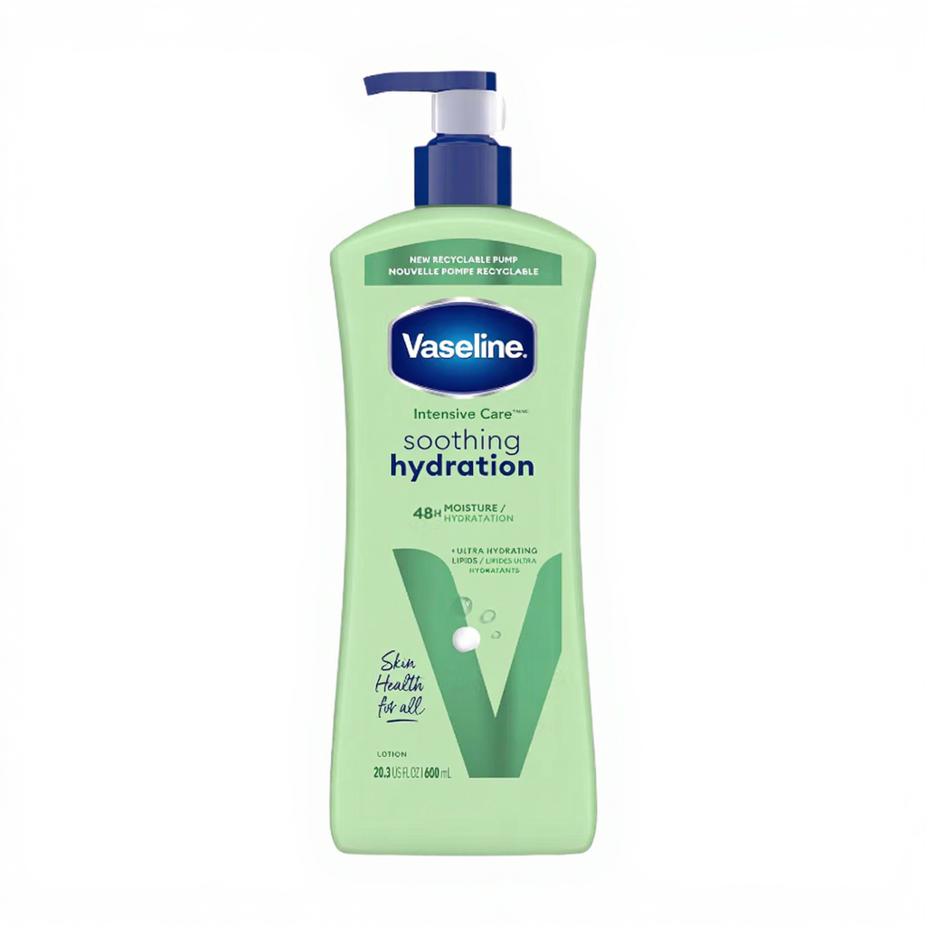 Vaseline Bodylotion Soothing Hydration 600 ml met pomp