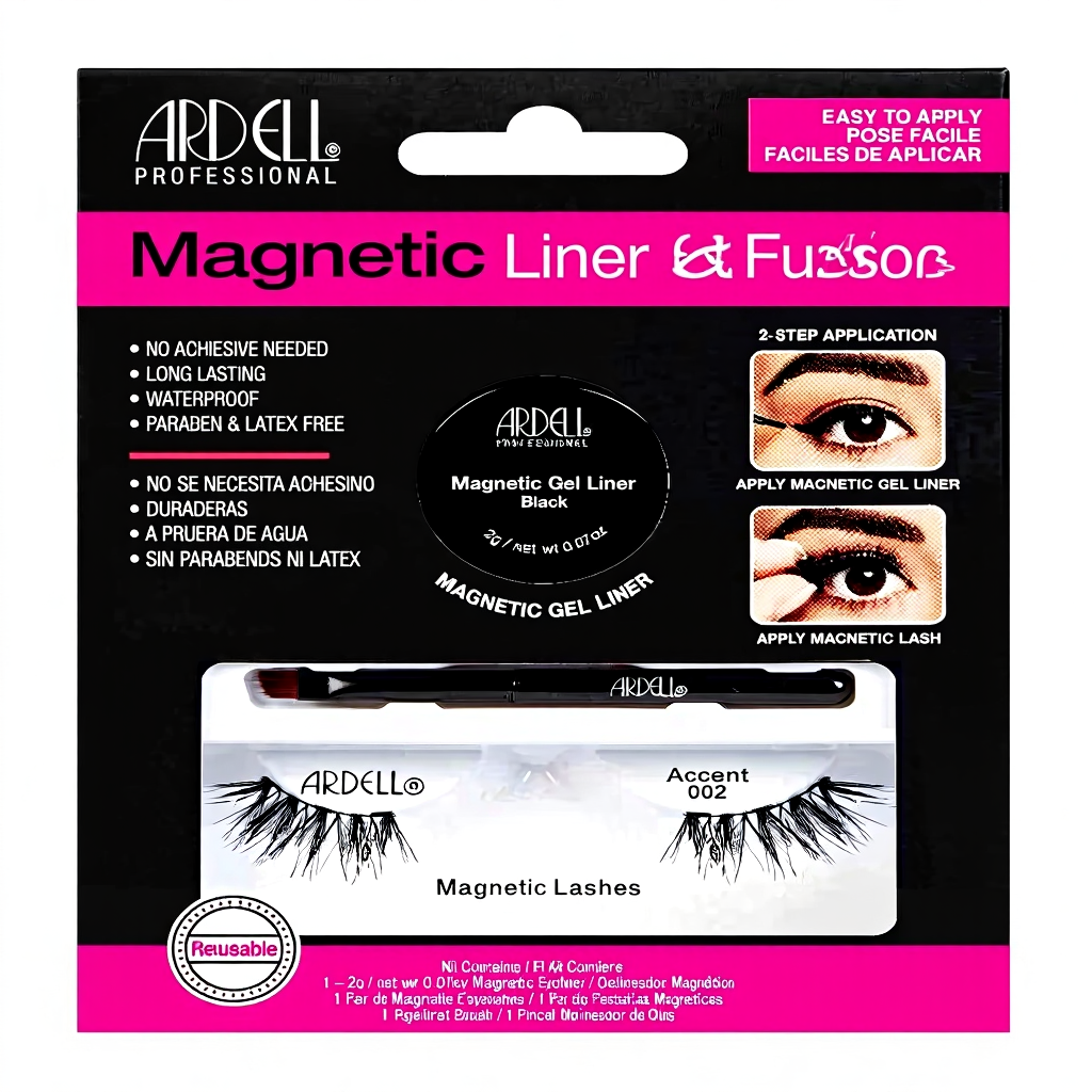 MAGNETIC LINER & LASH ACCENT  #002 + gel liner 3 u
