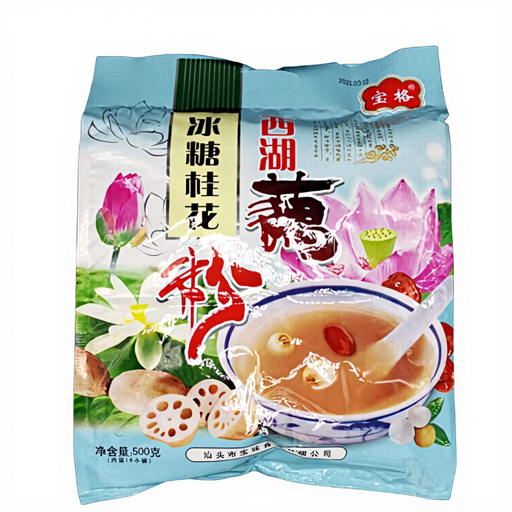 Baoge West Lake Sering en Lotusbloemstengelmeel met Rotsuiker 500g