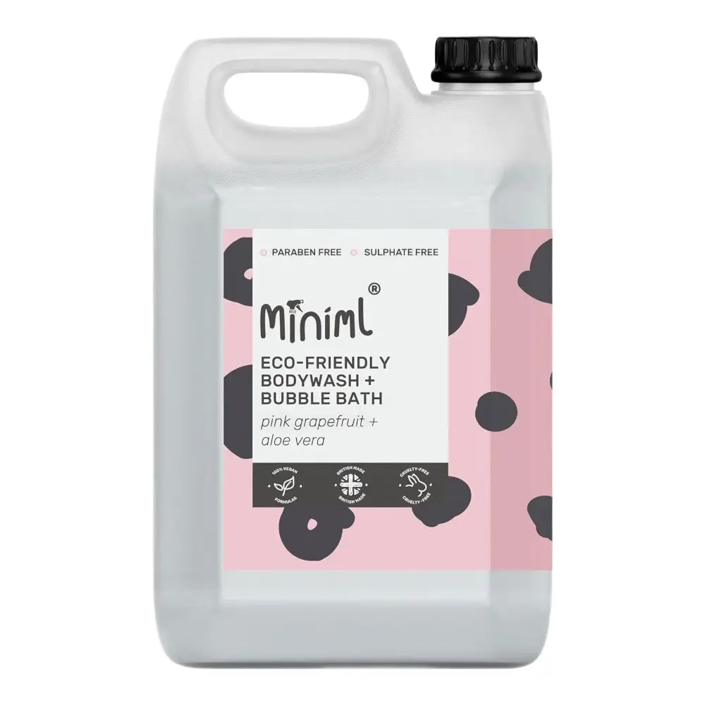 Miniml Bodywash & Bubble Bath Pink Grapefruit & Aloe Vera 5l | Body Wash | Joybuy