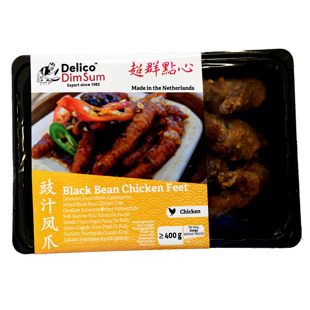 DELICO Kippenpoten met Zwarte Bonensaus 400g