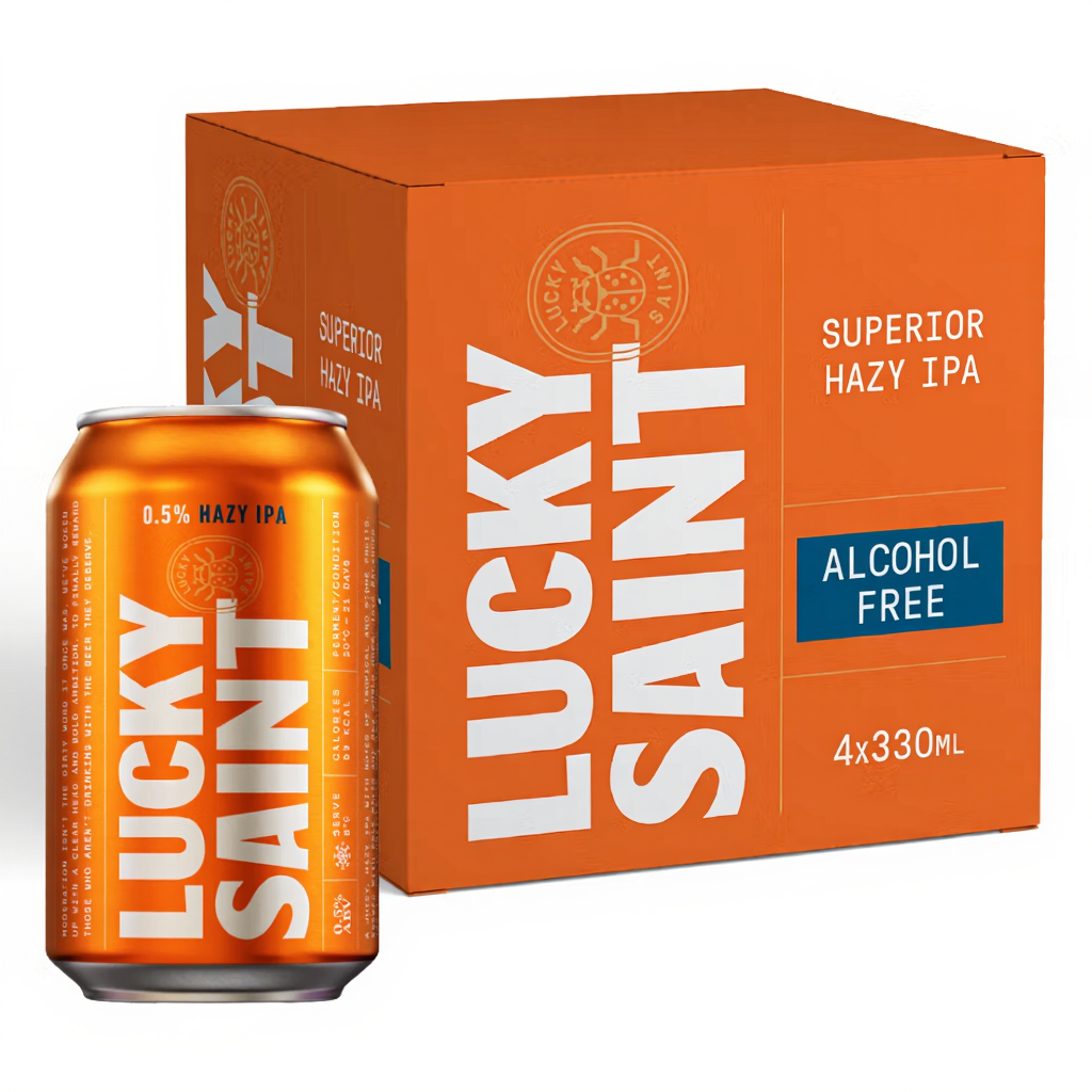 Lucky Saint Alcohol Free Hazy IPA 4 X 330ml