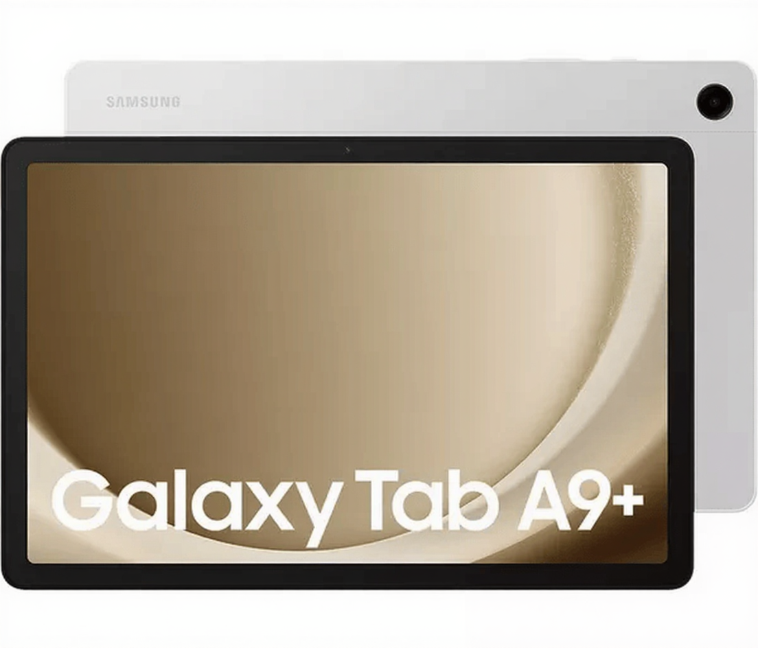 Samsung Galaxy Tab A9+ Android Tablet, 64GB Storage, Large Display, 3D Sound, Graphite, Silver