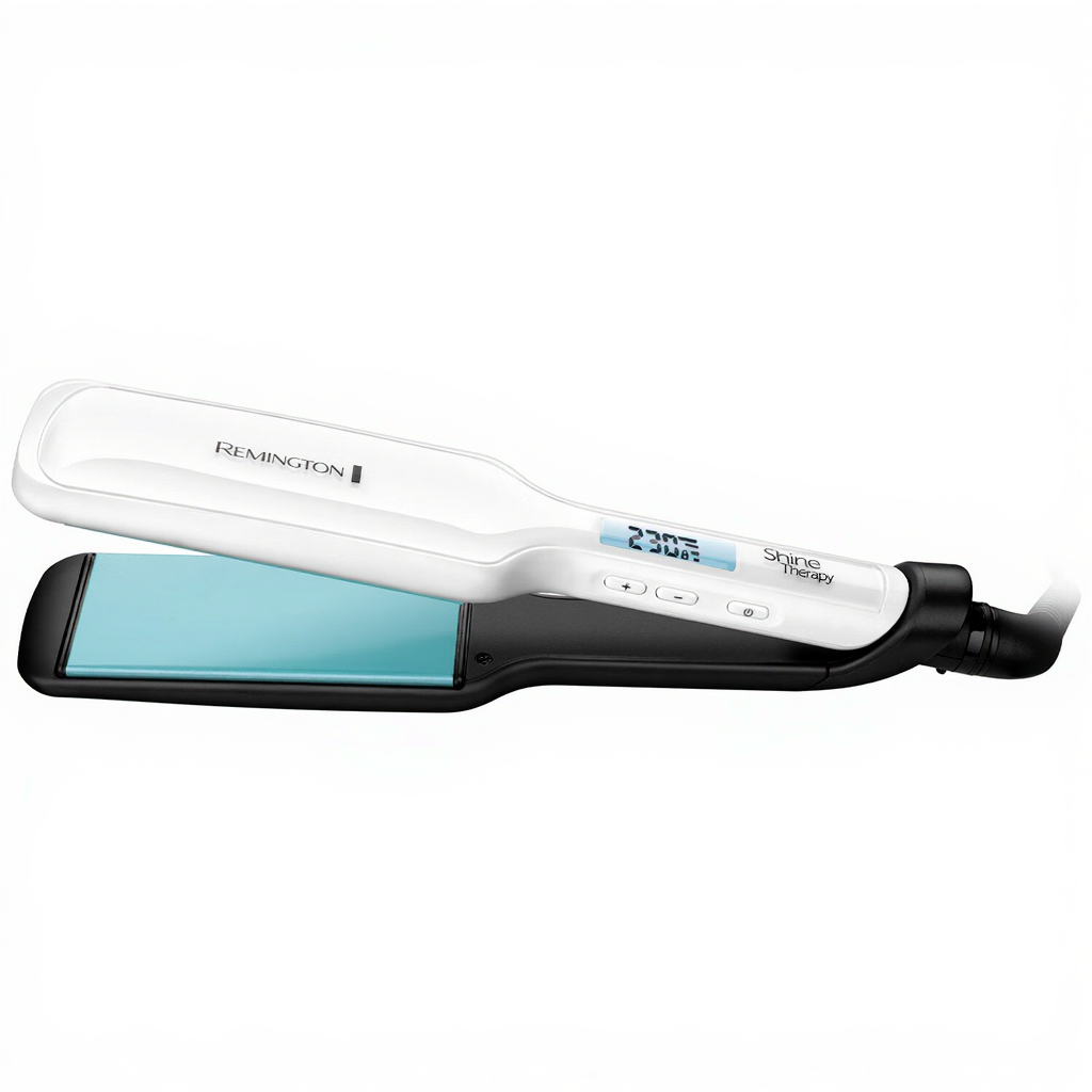 Remington Shine Therapy Wide Plate Hair Straighteners with Advanced Ceramic Coating - S8550