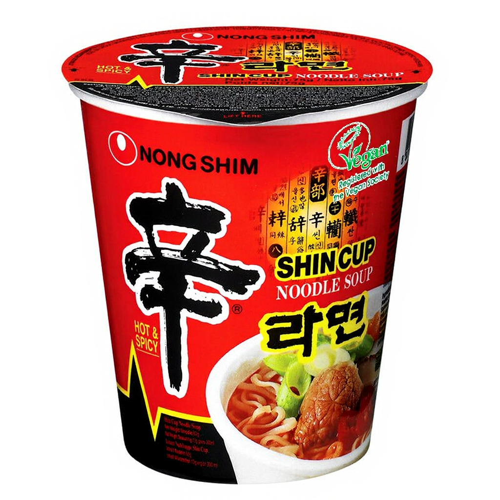 Nongshim SHIN RAMYUN NOODLES (CUP) 68g 农心辛拉杯面68g