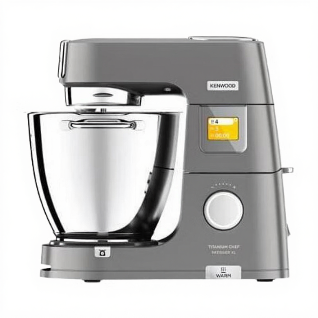 Kenwood Titanium Chef Patissier XL Küchenmaschine (KWL90.164SI) mit integrierter Waage & 2 Rührschüsseln - 7l und 5l - mit Heizfunktion, 1400 Watt, inkl. 4-teiligem Patisserie-Set, Silber