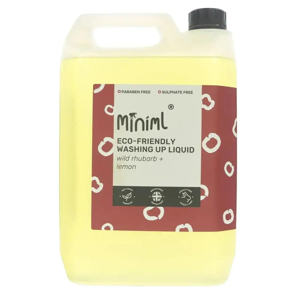 Miniml Washing Up Liquid Rhubarb & Lemon 5l | Washing-Up Liquid | Joybuy