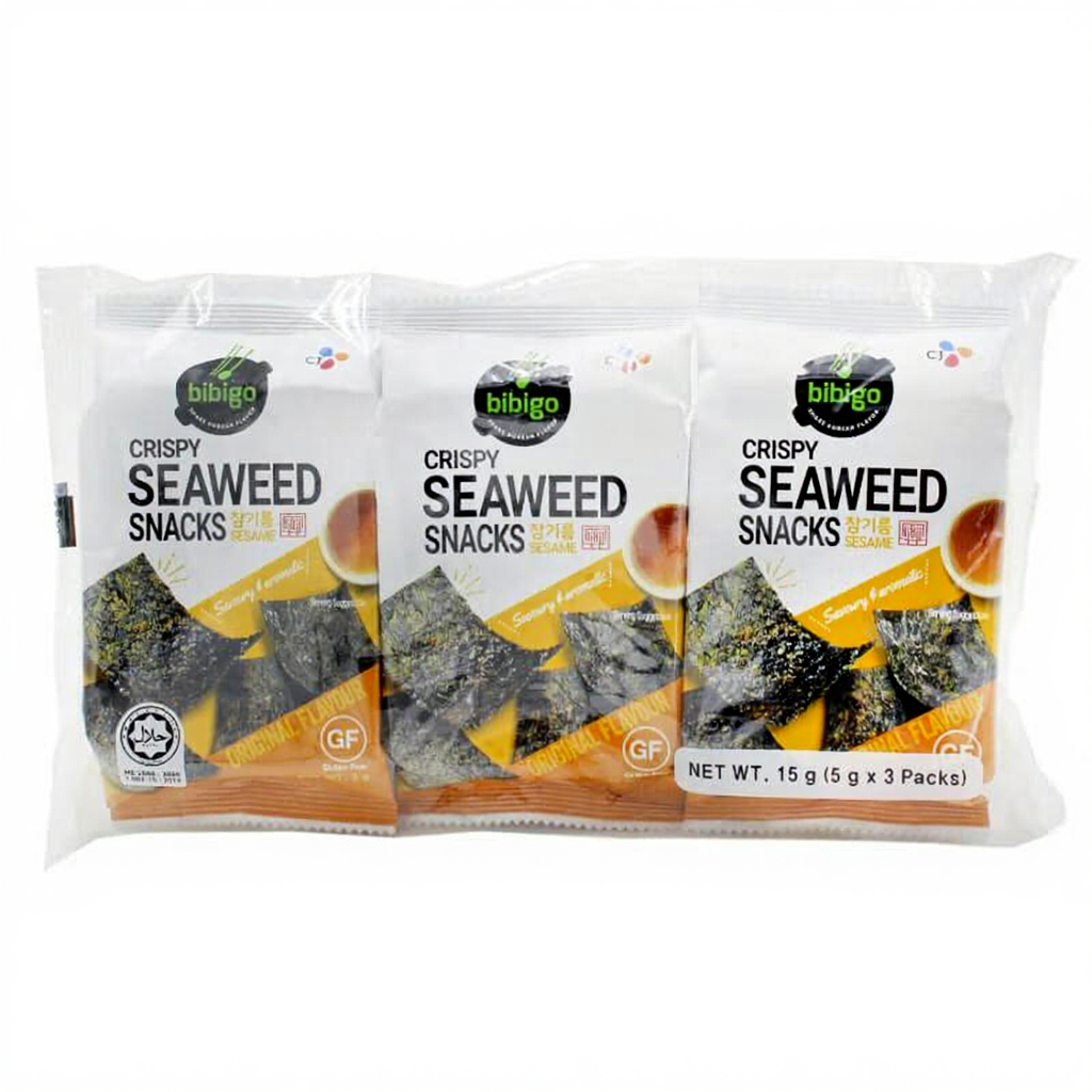 Bibigo CJ BIBIGO Crispy Seaweed Snack Sesame 5Gx3EA