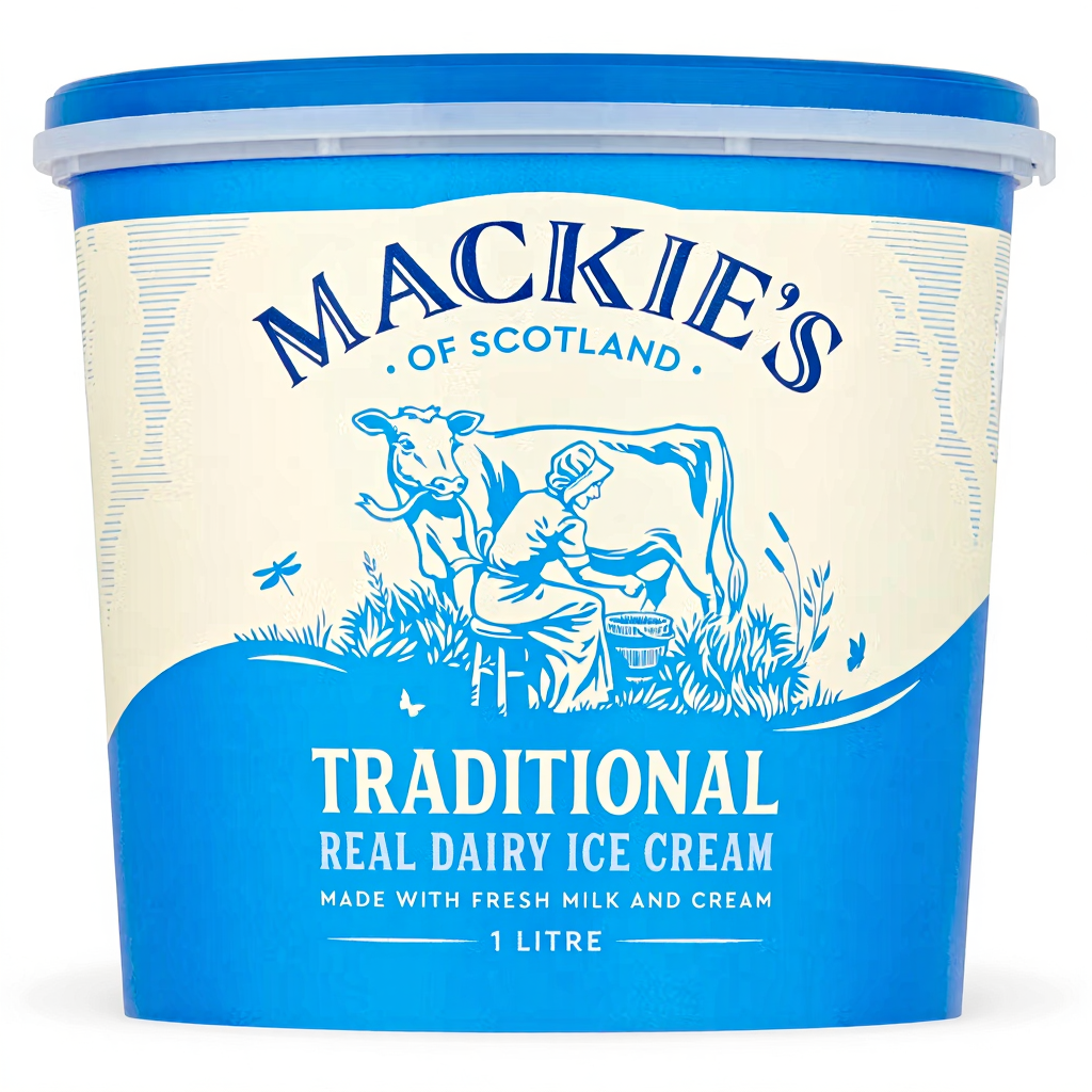 Mackie's of Scotland Traditional Real Dairy Ice Cream 1 Litre