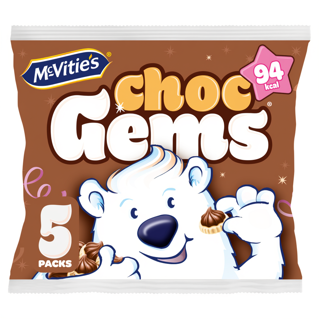 McVities Choc Gems 5x19g