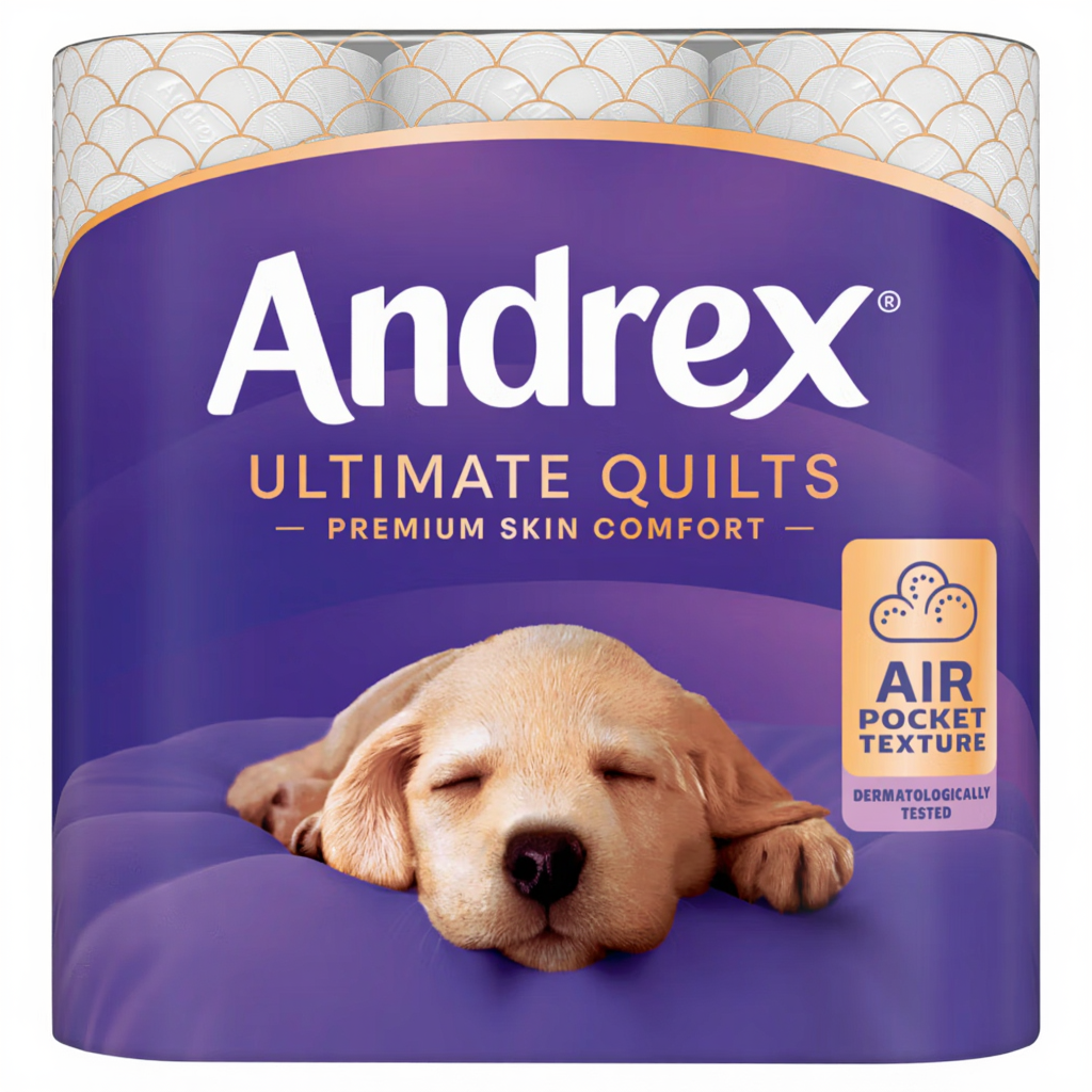 Andrex Ultimate Quilts Toilet Tissue 9 Rolls