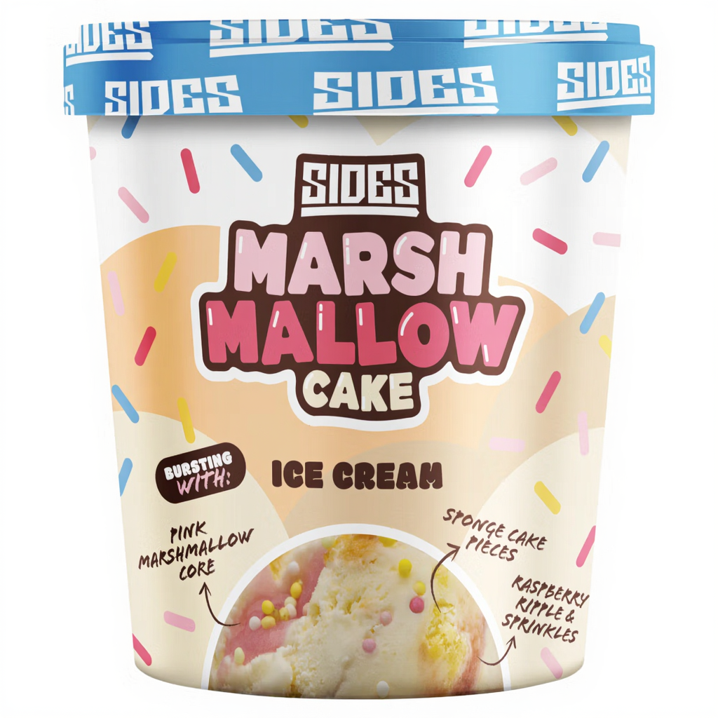 Sides Marshmallow Cake Ice Cream 500ml